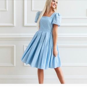 NWT RACHEL PARCELL Lace Fit & Flare Dress